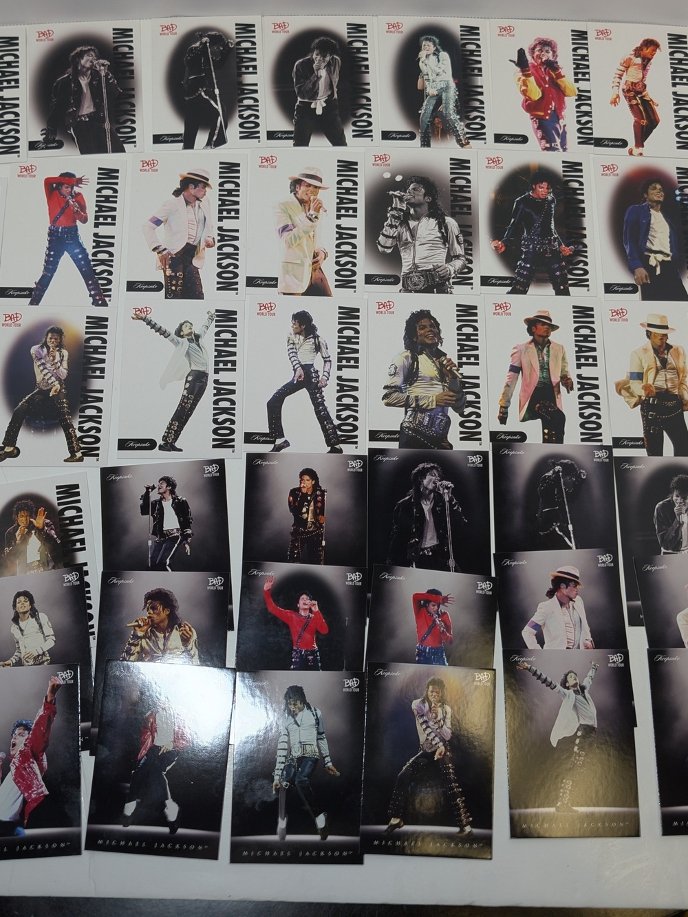 Michael Jackson Bad World Tour Keepsake Trading Cards COMPLETE Base Set 1-56 MJ